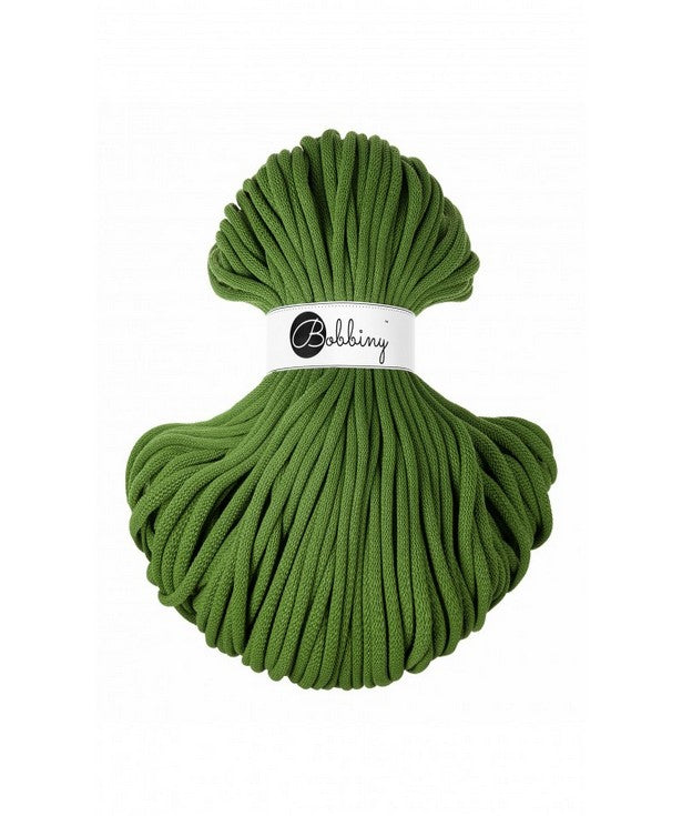 🌿 Corde tressée en coton – Moss Green