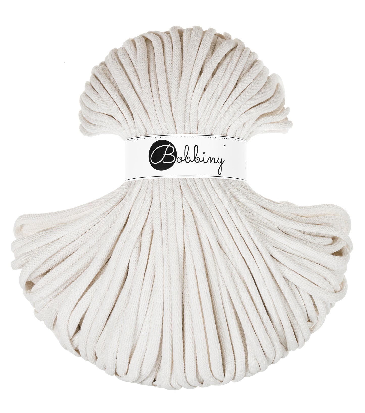 Corde tressée en coton 9mm coloris Off White – Les Fées Crochett’