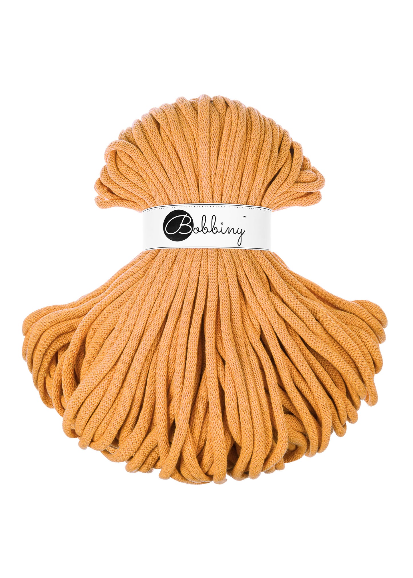 Corde tressée en coton 9mm coloris Orange – Les Fées Crochett’