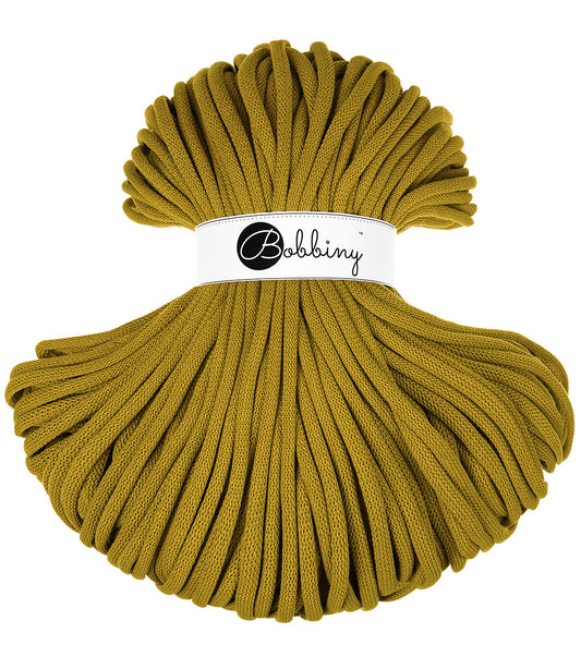 Corde tressée en coton 9mm coloris Spicy Yellow – Les Fées Crochett’