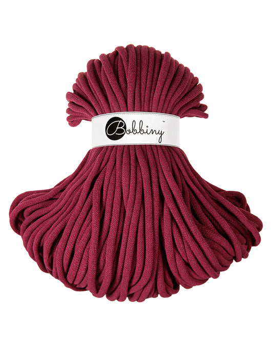 Corde tressée en coton 9mm coloris Wine Red – Les Fées Crochett’