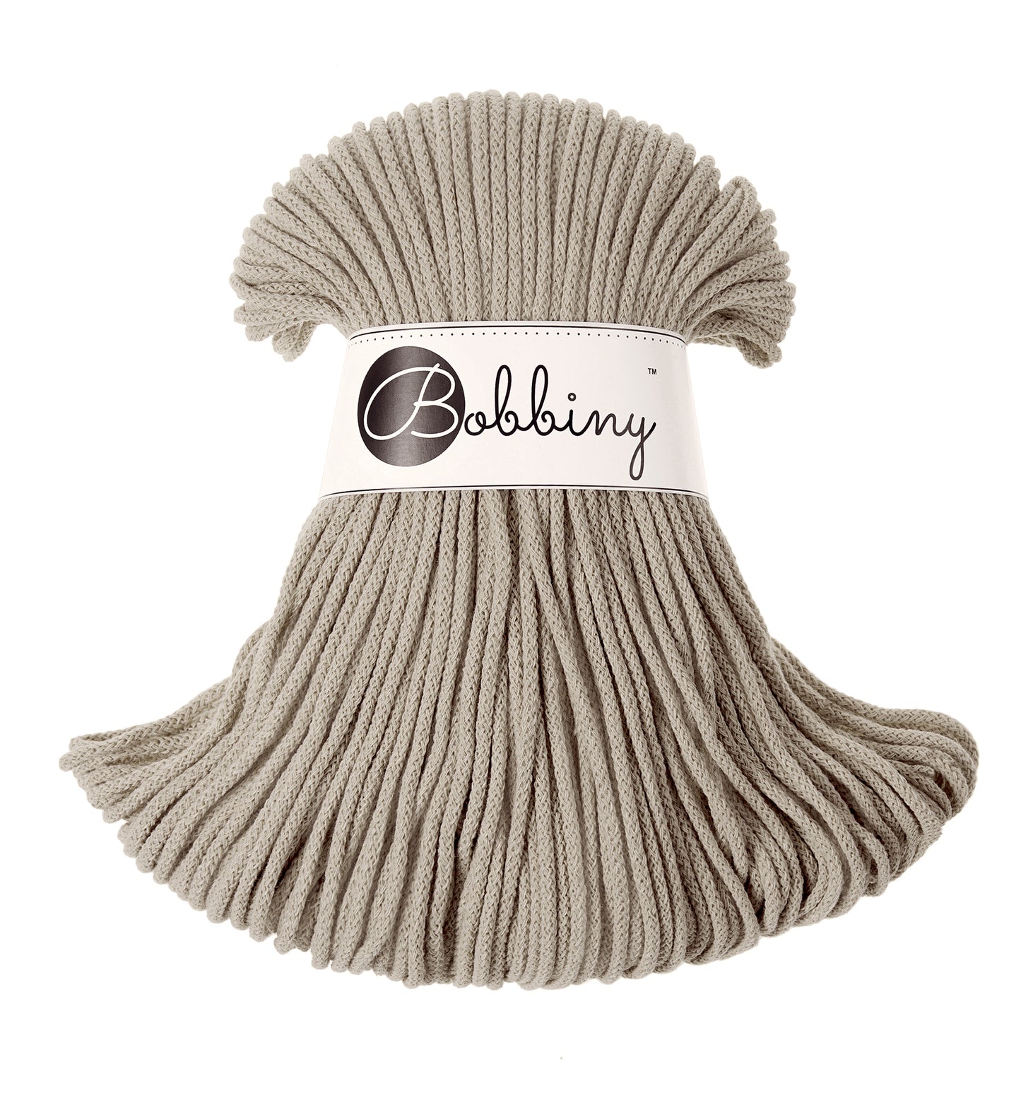 Corde tressée en coton 3mm coloris Beige – Les Fées Crochett’