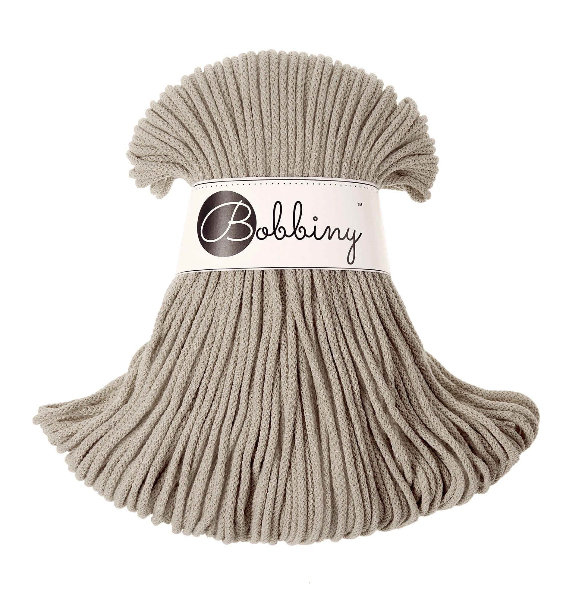 Corde tressée en coton 3mm coloris Beige – Les Fées Crochett’