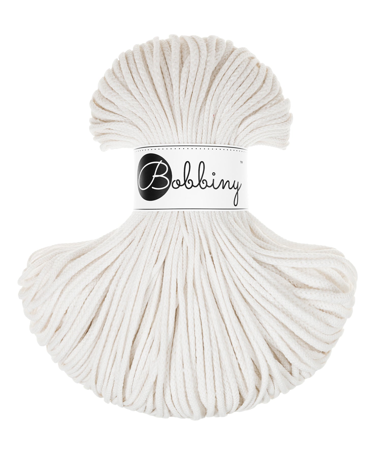 Corde tressée en coton 3mm coloris Off White – Les Fées Crochett’