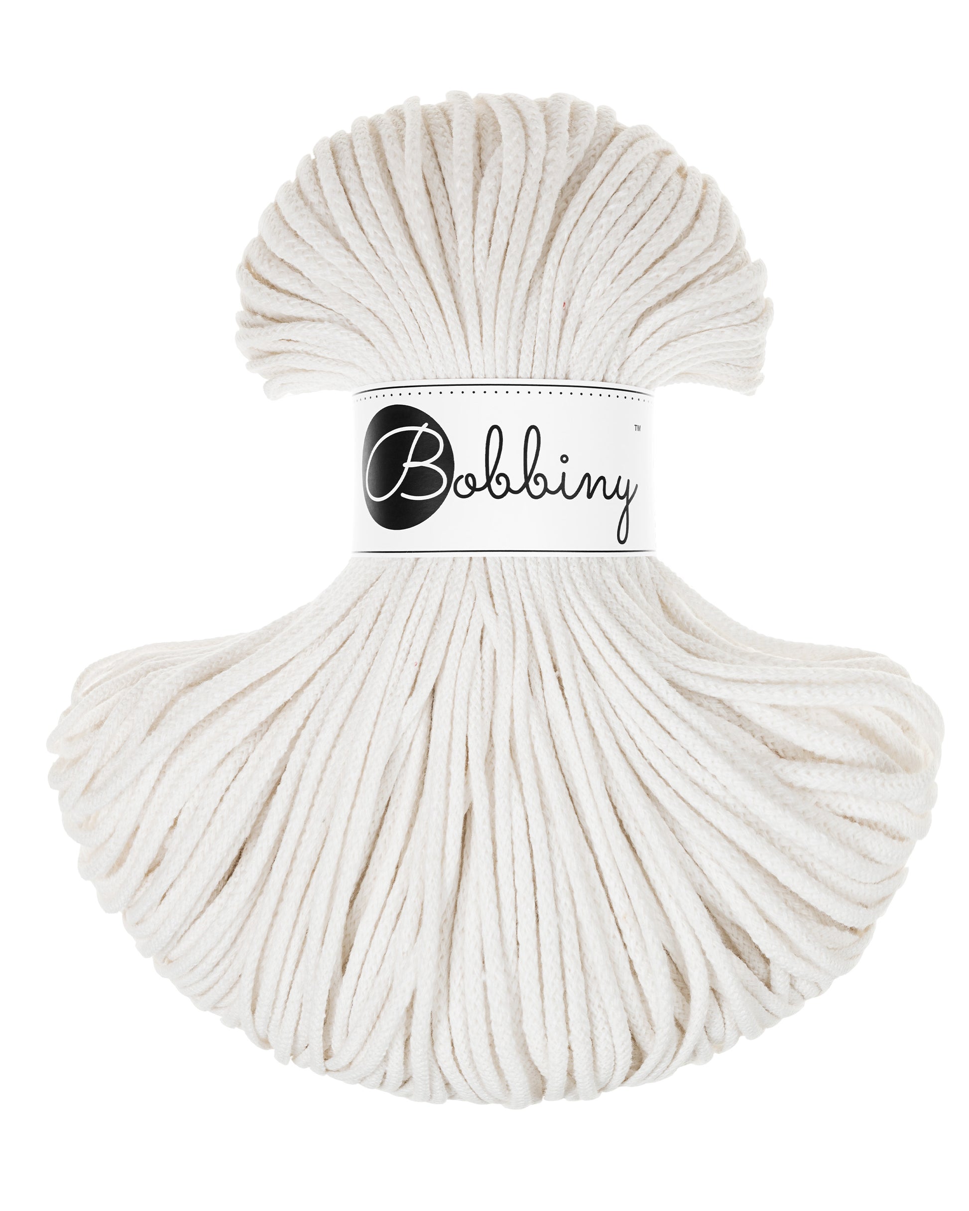 Corde tressée en coton 3mm coloris Off White – Les Fées Crochett’