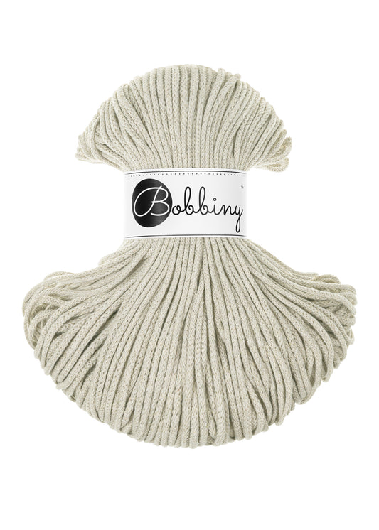 Corde tressée en coton 3mm coloris Pale Olive– Les Fées Crochett’