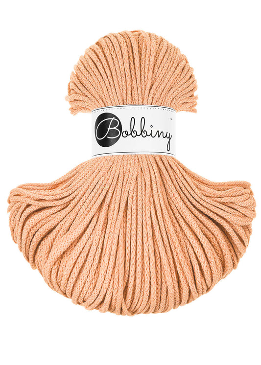 🍑 Corde tressée en coton – Peach Fuzz