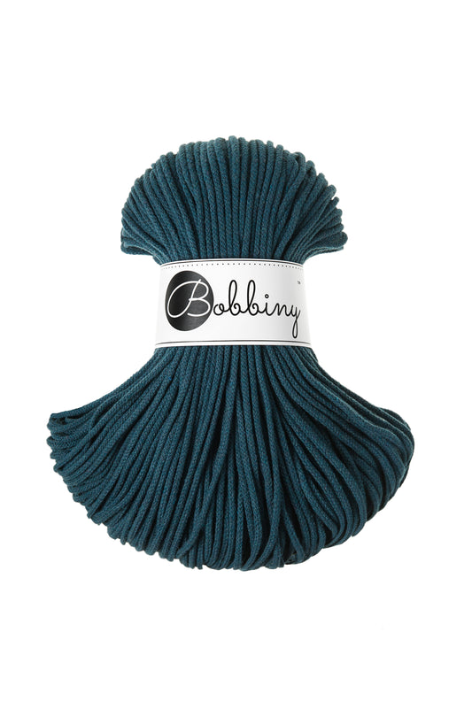 Corde tressée en coton 3 mm coloris Peacock Blue – Les Fées Crochett’