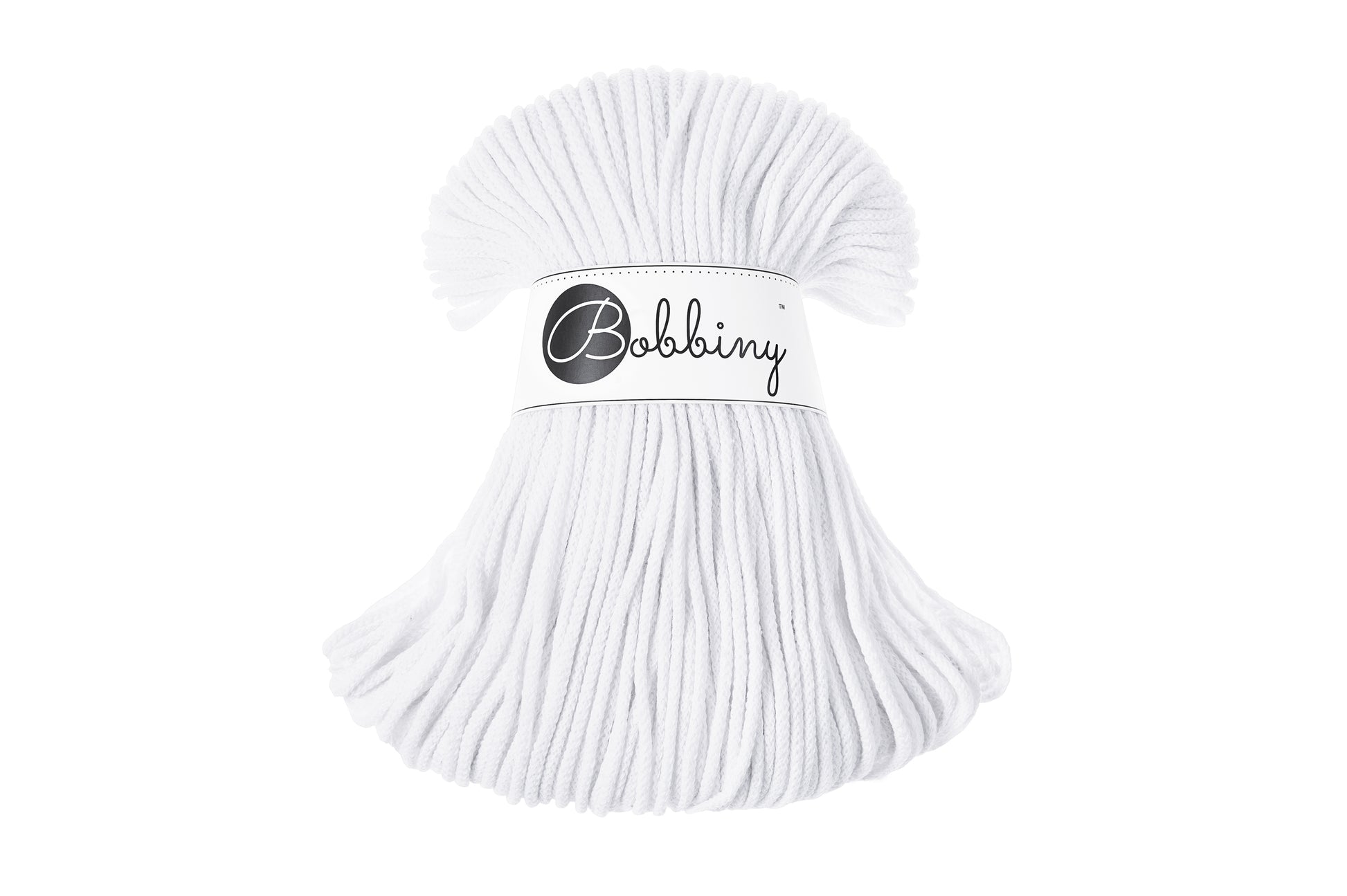 Corde tressée en coton 3mm coloris White – Les Fées Crochett’