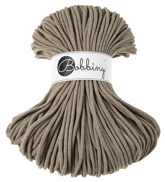 Corde tressée en coton 5 mm coloris Coffee – Les Fées Crochett’