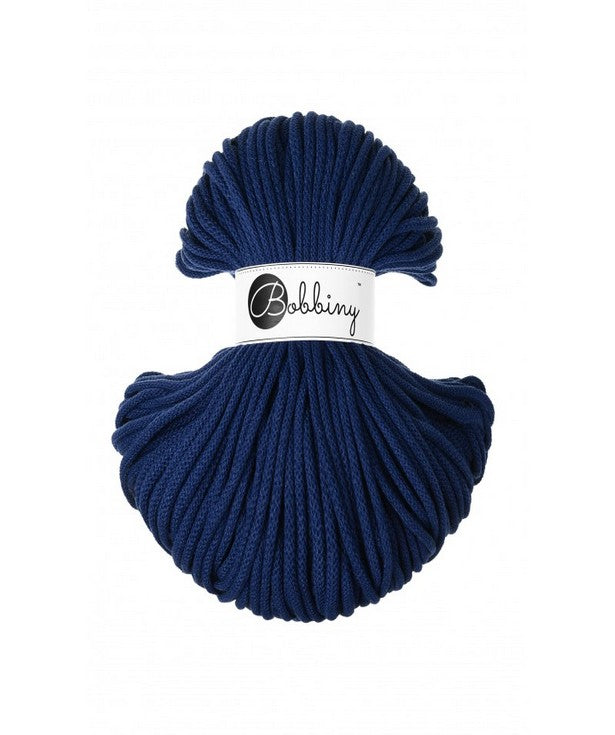 🖋️ Corde tressée en coton – Ink Blue