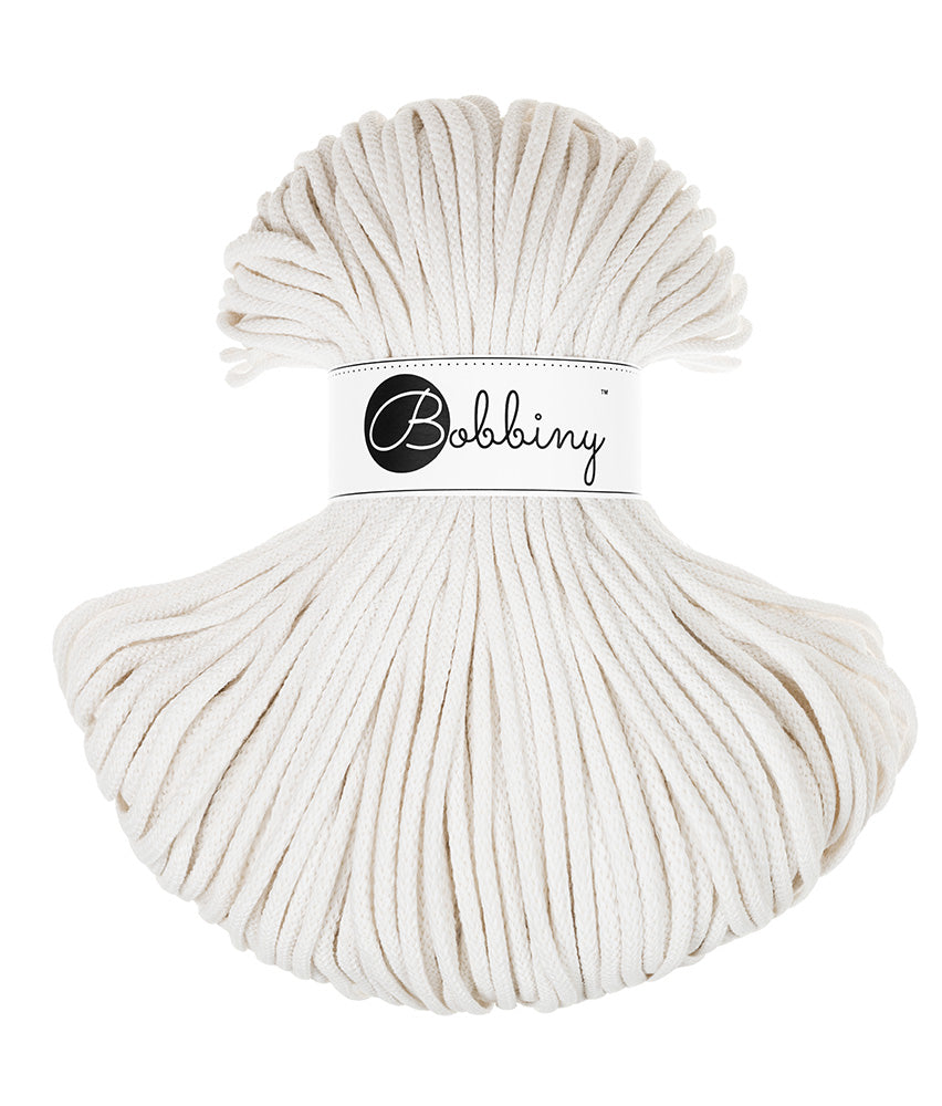 Corde tressée en coton 5mm coloris Off White – Les Fées Crochett’