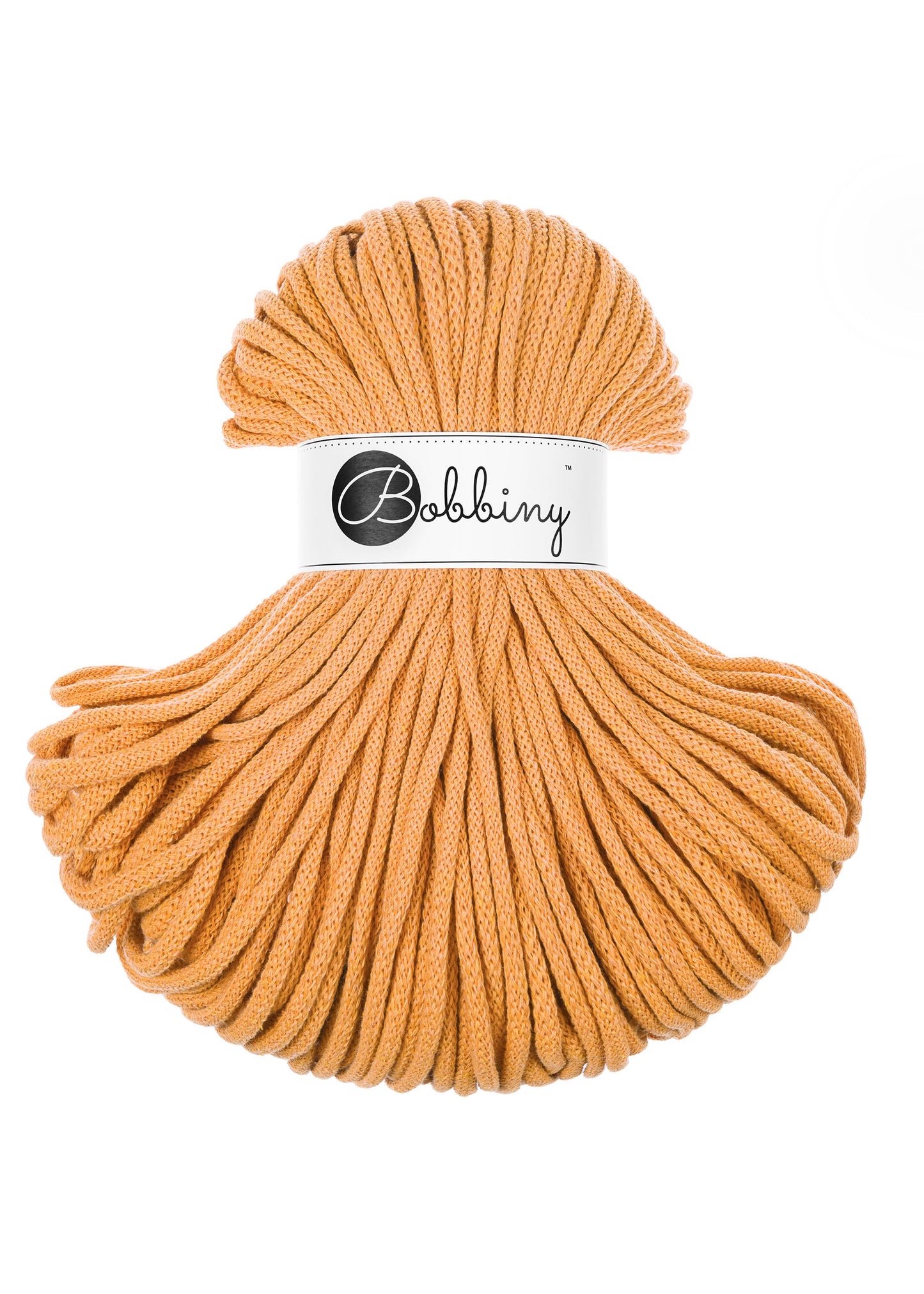 Corde tressée en coton 5mm coloris Orange – Les Fées Crochett’