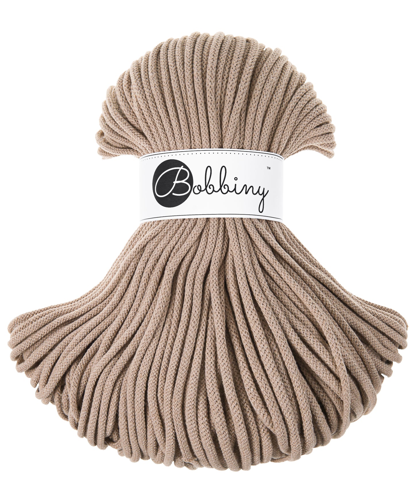 Corde tressée en coton 5mm coloris Sand – Les Fées Crochett’
