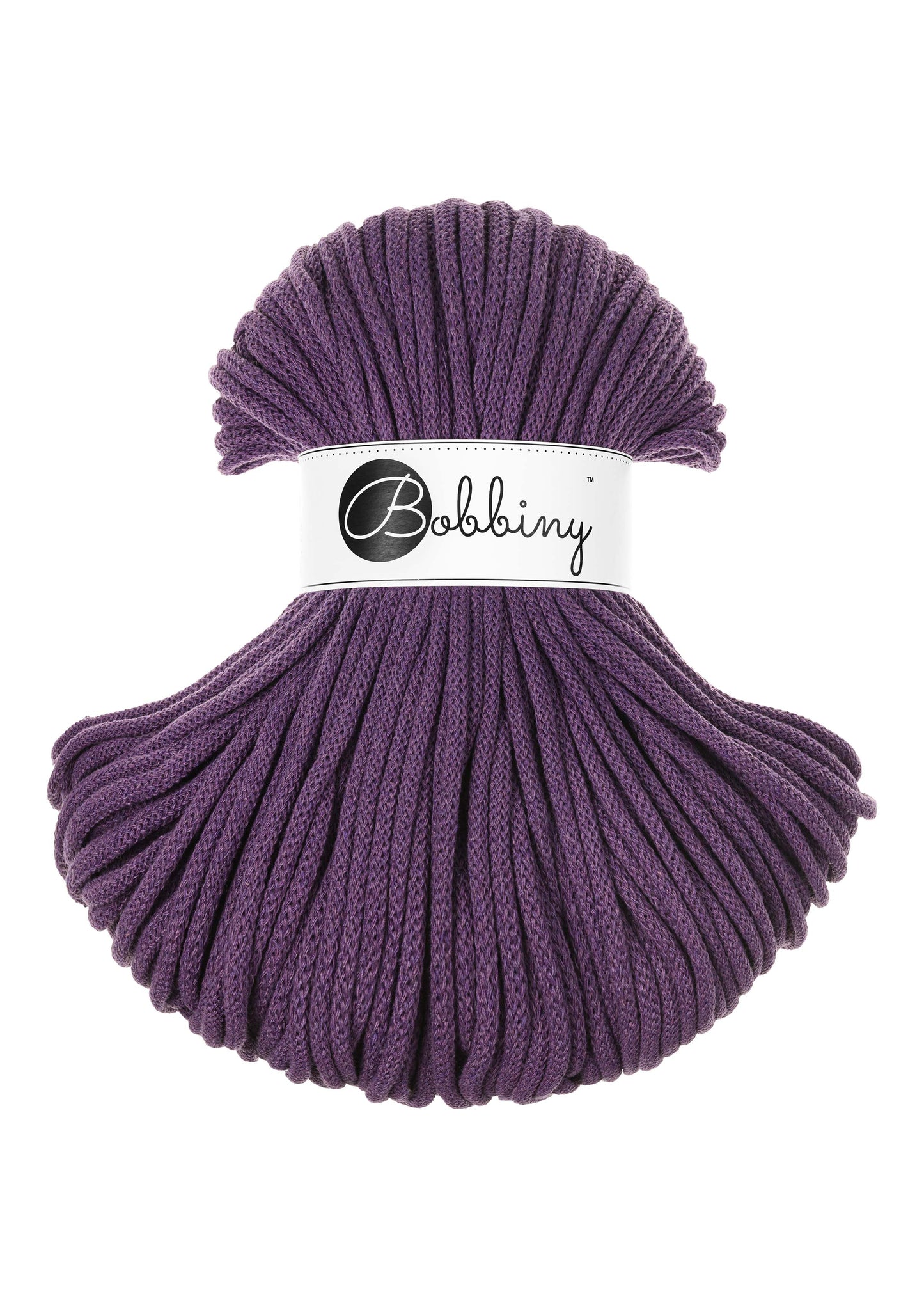 Corde tressée en coton 5mm coloris Violet – Les Fées Crochett’