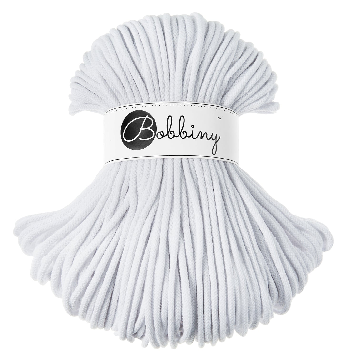Corde tressée en coton 5mm coloris White – Les Fées Crochett’