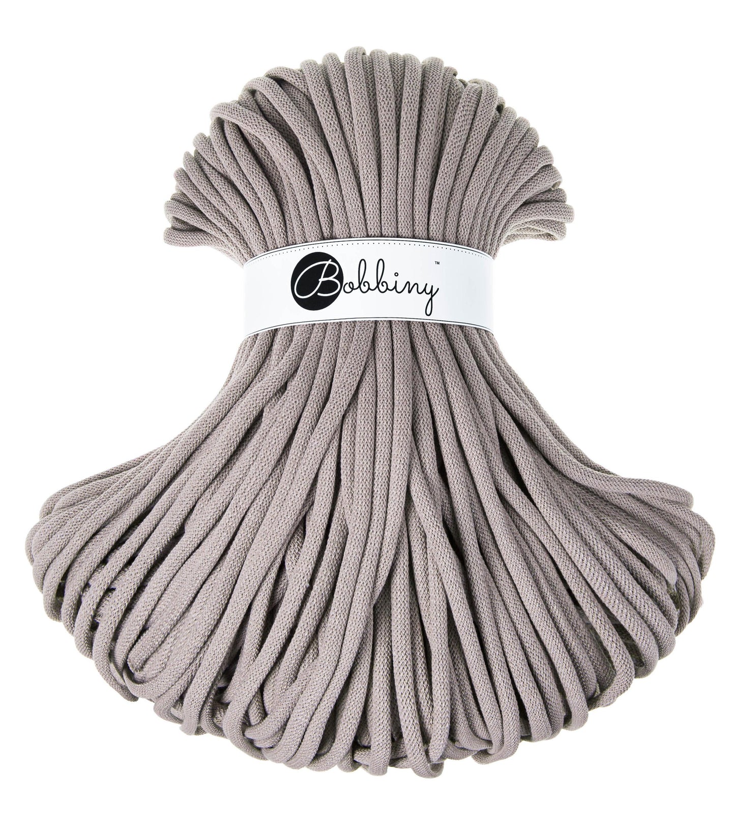 Corde tressée en coton 9mm coloris Pearl– Les Fées Crochett’