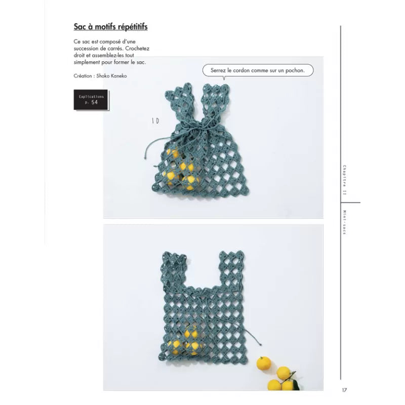 Sacs shopping au crochet