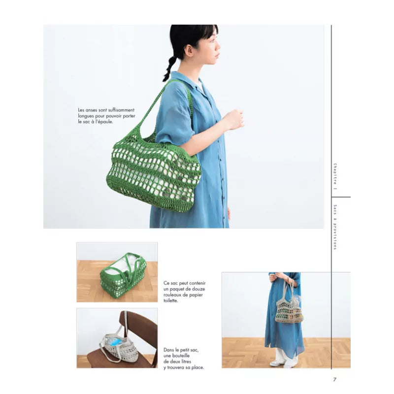 Sacs shopping au crochet