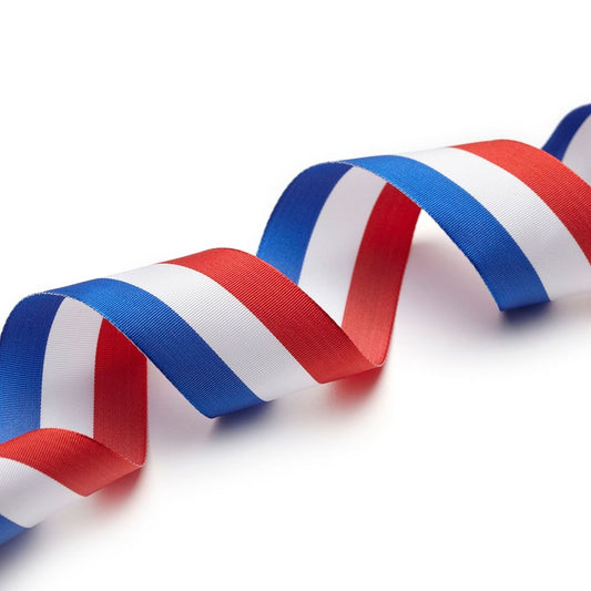 Ruban Tricolore BLEU BLANC ROUGE 25mm